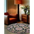 thumbnail image 1 of 8 x 8 ft. Vintage Hand Tufted Woolen Round Area Rug, Beige & Multicolor, 1 of 1