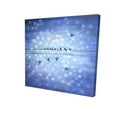 thumbnail image 1 of 8 x 8 in. Birds on A Wire with A Clear Blue Sky-Print on Canvas, 1 of 1