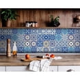 thumbnail image 1 of 8 x 8 in. Blue & Aqua Pop Mosaic Peel & Stick Removable Tiles, 1 of 1