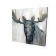 thumbnail image 1 of 8 x 8 in. Blue Moose-Print on Canvas, 1 of 1