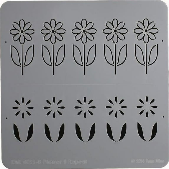 8 x 8 in. Mibus Mid-Century Stencils - Flower 5