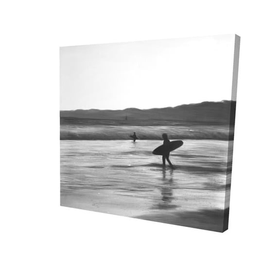 8 x 8 in. Surfers-Print on Canvas