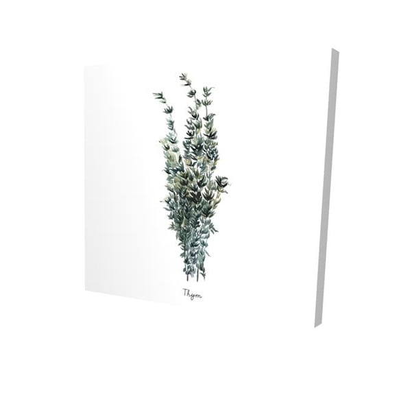 8 x 8 in. Thyme Leaves Bundle-Fr-Print on Canvas
