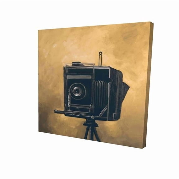 8 x 8 in. Vintage Camera-Print on Canvas