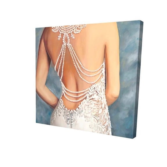 8 x 8 in. Wedding Dress-Print on Canvas