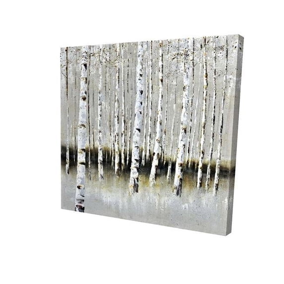 8 x 8 in. Winter Forest Landscape-Print on Canvas