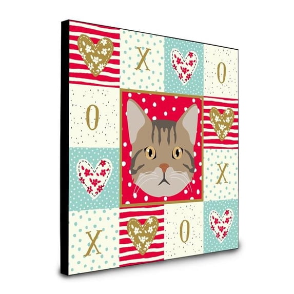 8 x 8 x 0.625 in. American Wirehair Cat Love Artwork Panel Wall Decor