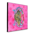 thumbnail image 1 of 8 x 8 x 0.625 in. Blue Crab Pink Polkadot Artwork Panel Wall Decor, 1 of 1