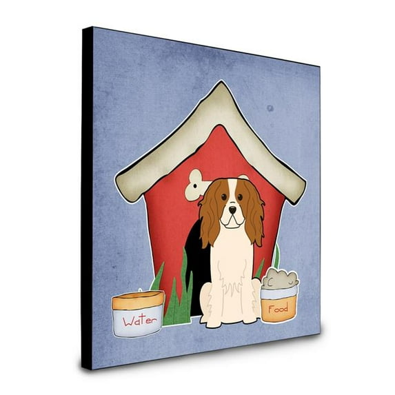 8 x 8 x 0.625 in. Dog House Collection Cavalier Spaniel Artwork Panel Wall Decor