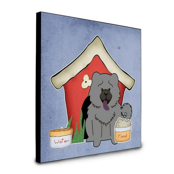 8 x 8 x 0.625 in. Dog House Collection Chow Chow Blue Artwork Panel Wall Decor