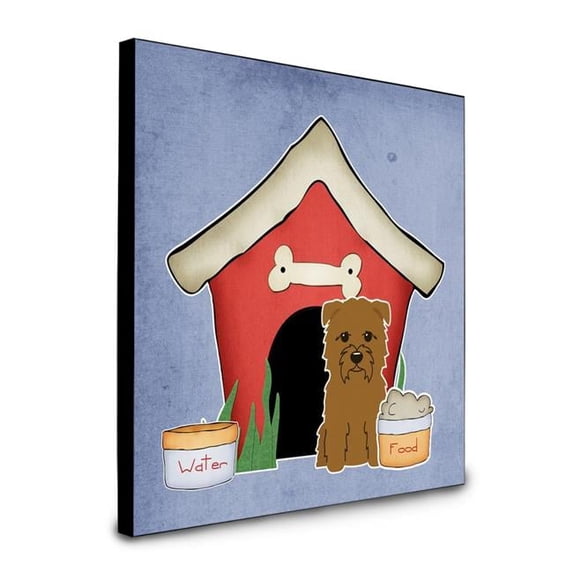 8 x 8 x 0.625 in. Dog House Collection Glen of Imal Tan Artwork Panel Wall Decor