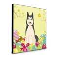 thumbnail image 1 of 8 x 8 x 0.625 in. Easter Eggs West Siberian Laika Spitz Artwork Panel Wall Decor, 1 of 1