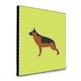 thumbnail image 1 of 8 x 8 x 0.625 in. German Shepherd Checkerboard Green Artwork Panel Wall Decor, 1 of 1