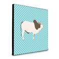 thumbnail image 1 of 8 x 8 x 0.625 in. Malvi Cow Blue Check Artwork Panel Wall Decor, 1 of 1