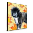 thumbnail image 1 of 8 x 8 x 0.625 in. Newfoundland Puppy Fall Artwork Panel Wall Decor, 1 of 1