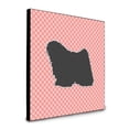 thumbnail image 1 of 8 x 8 x 0.625 in. Puli Checkerboard Pink Artwork Panel Wall Decor, 1 of 1