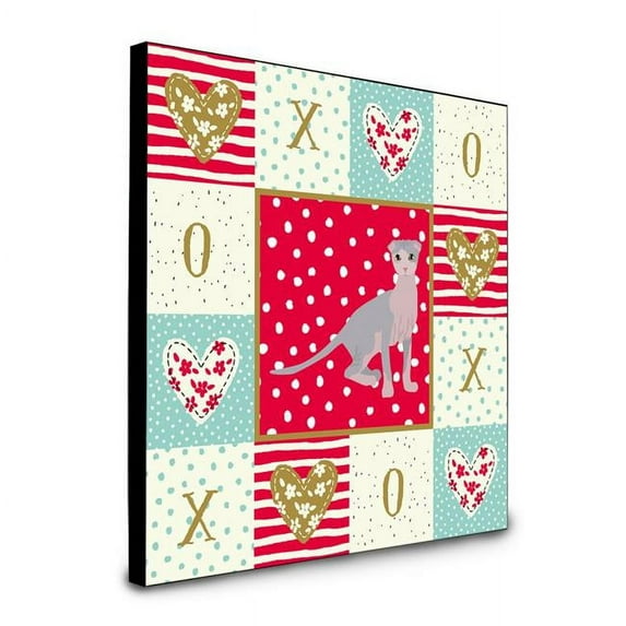 8 x 8 x 0.625 in. Ukrainian Levkoy Cat Love Artwork Panel Wall Decor