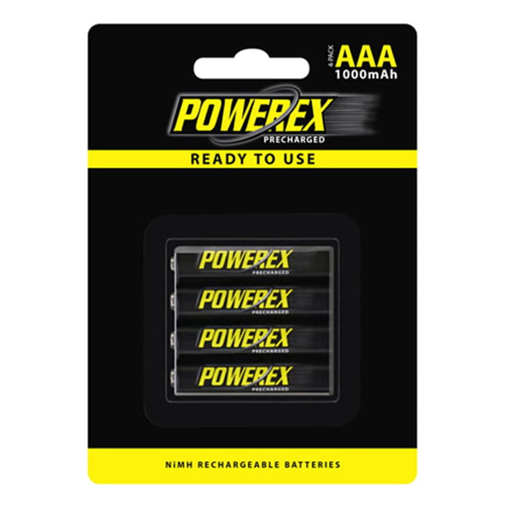 8 x AAA NiMH Powerex PRO Rechargeable Batteries (1000 mAh)