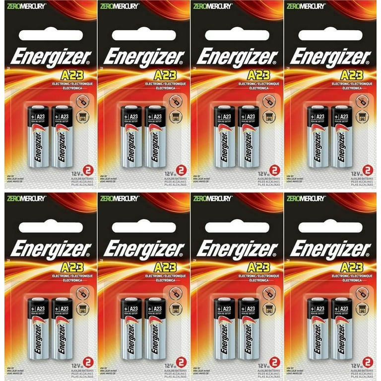  8 pilas alcalinas Energizer 23A A23 de 12 voltios 2 en una  tarjeta, en embalaje original Energizer : Salud y Hogar