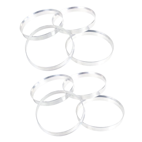 8 x Universal Aluminum Hub Ring Wheel Spacer Set 74.1mm O/D 72.6mm I/D