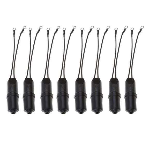 8 x VHF FM Matching 300 Outdoor TV Antenna to 75 Ohm Coaxial Cable Adapter Black Length: about 19.5cm / 7.7inch