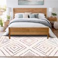 thumbnail image 1 of 8'x10' Area Rug for Living Room,Machine Washable Moroccan Farmhouse Rug,Soft Faux Wool Low-Pile Carpet for Bedroom,Colorful, 1 of 5