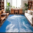 8'x10' Area Rugs, Blue White Mountains Indoor Outdoor Area Rug for ...