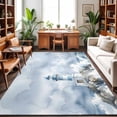 thumbnail image 1 of 8'x10' Area Rugs, Coastal Lighthouse Indoor Outdoor Area Rug for Living Room Bedroom, Summer Ocean Nautical Sea Waves Blue Washable Bathroom Rugs Kitchen Floor Carpet Mats Home Decor Aesthetic, 1 of 8