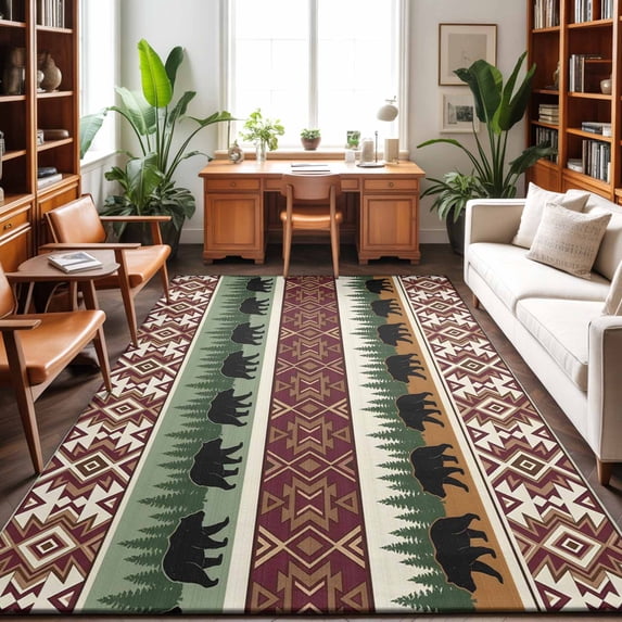 8'x10' Area Rugs, Country Farm Indoor Outdoor Area Rug for Living Room ...