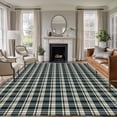 thumbnail image 1 of 8'x10' Area Rugs, Green Beige Buffalo Plaid Indoor Outdoor Area Rug for Living Room Bedroom, Farmhouse Checkered Washable Bathroom Rugs Kitchen Floor Carpet Mats Home Decor Aesthetic, 1 of 8