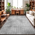 thumbnail image 1 of 8'x10' Area Rugs, Grey Black Indoor Outdoor Area Rug for Living Room Bedroom, Farmhouse Linen Texture Washable Bathroom Rugs Kitchen Floor Carpet Mats Home Decor, 1 of 8
