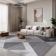 thumbnail image 1 of Cozylore 8'x10' Area Rugs for Living Room Geometric Style Modern Rug Soft Low Pile Non Slip Carpet Machine Washable Indoor Rug for Bedroom Dining Room Office, Gray, 1 of 8