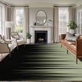 thumbnail image 1 of 8'x10' Area Rugs, Sage Green Black Ombre Indoor Outdoor Area Rug for Living Room Bedroom, Modern Abstract Striped Gradient Washable Bathroom Rugs Kitchen Floor Carpet Mats Home Decor Aesthetic, 1 of 8