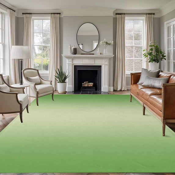 8'x10' Area Rugs, Spring Green Ombre Indoor Outdoor Area Rug for Living Room Bedroom, Modern Gradient Abstract Art Washable Bathroom Rugs Kitchen Floor Carpet Mats Home Decor Aesthetic