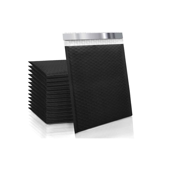 8"x11" Black Bubble Mailers Shipping Mailing Padded Envelopes