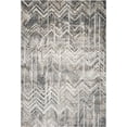 thumbnail image 1 of 8'x11' Grey Machine Woven Distressed Chevron Indoor Area Rug, 1 of 4