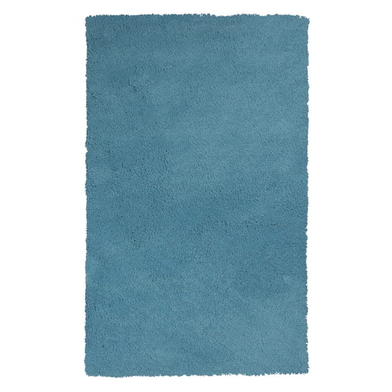 8'x11' Highlighter Blue Indoor Shag Rug