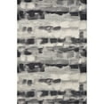 thumbnail image 1 of 8'x11' Shades of Grey Machine Woven Abstract Brushstroke Indoor Area Rug, 1 of 3