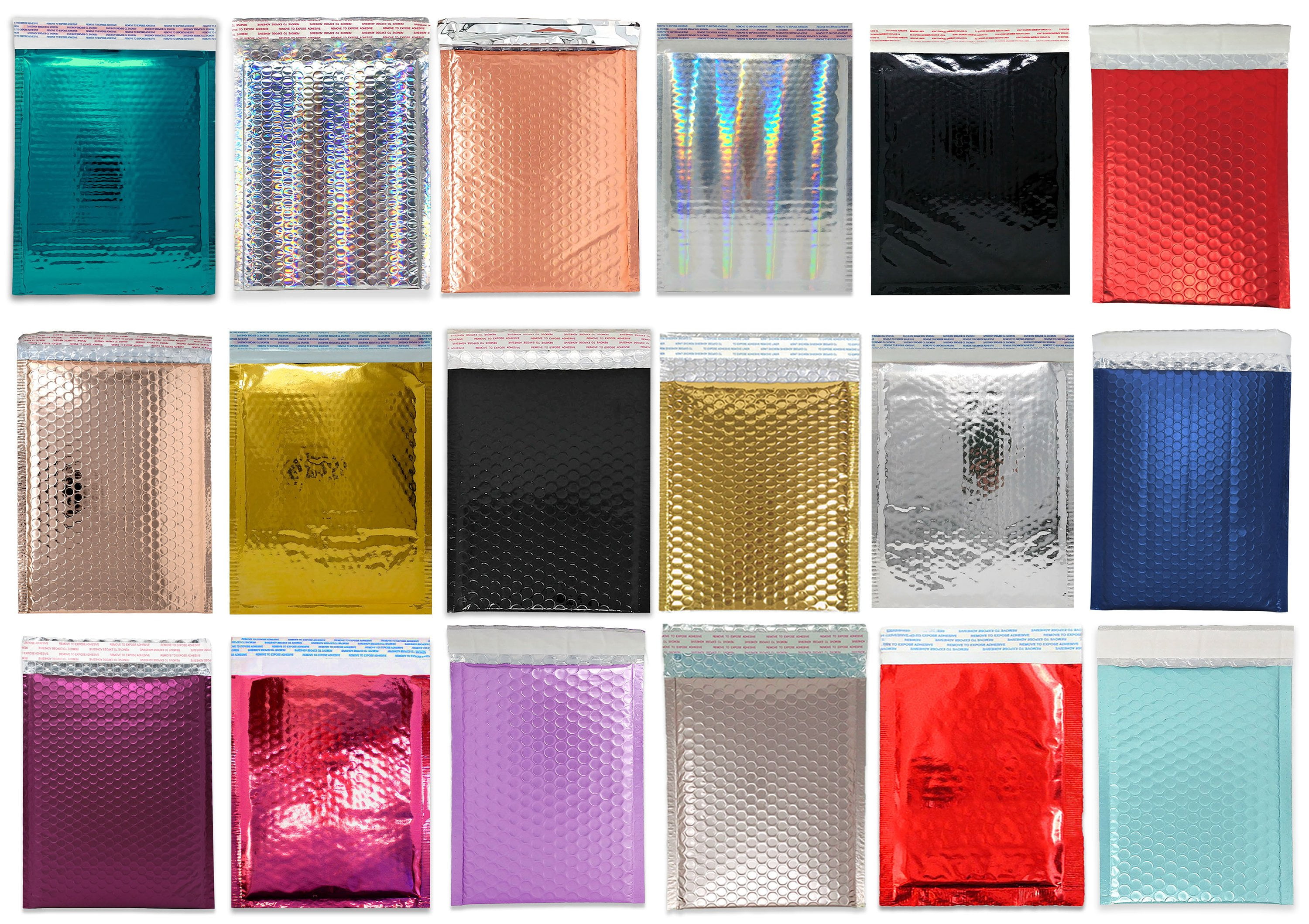 8 x12 inch Metallic Bubble Mailers, Durable Self Sealing Quality Padded ...
