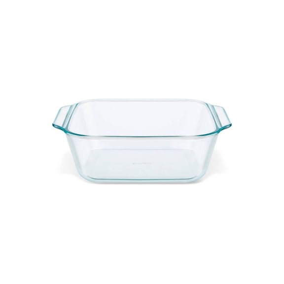 8"x8" Deep Dish Baker: Glass Baking Dish, Square, Oven & Microwave Safe, 2.5 Qt Capacity, Dishwasher