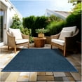 thumbnail image 1 of 8'x8' Soft Indoor/Outdoor Hobnail Style Area Rugs. Lightweight and Flexible for Easy Cleaning and Transport (Color: Ocean Blue), 1 of 8