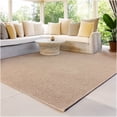 thumbnail image 1 of 8'x9' Soft Indoor/Outdoor Hobnail Style Area Rugs. Lightweight and Flexible for Easy Cleaning and Transport (Color: Taupe), 1 of 8