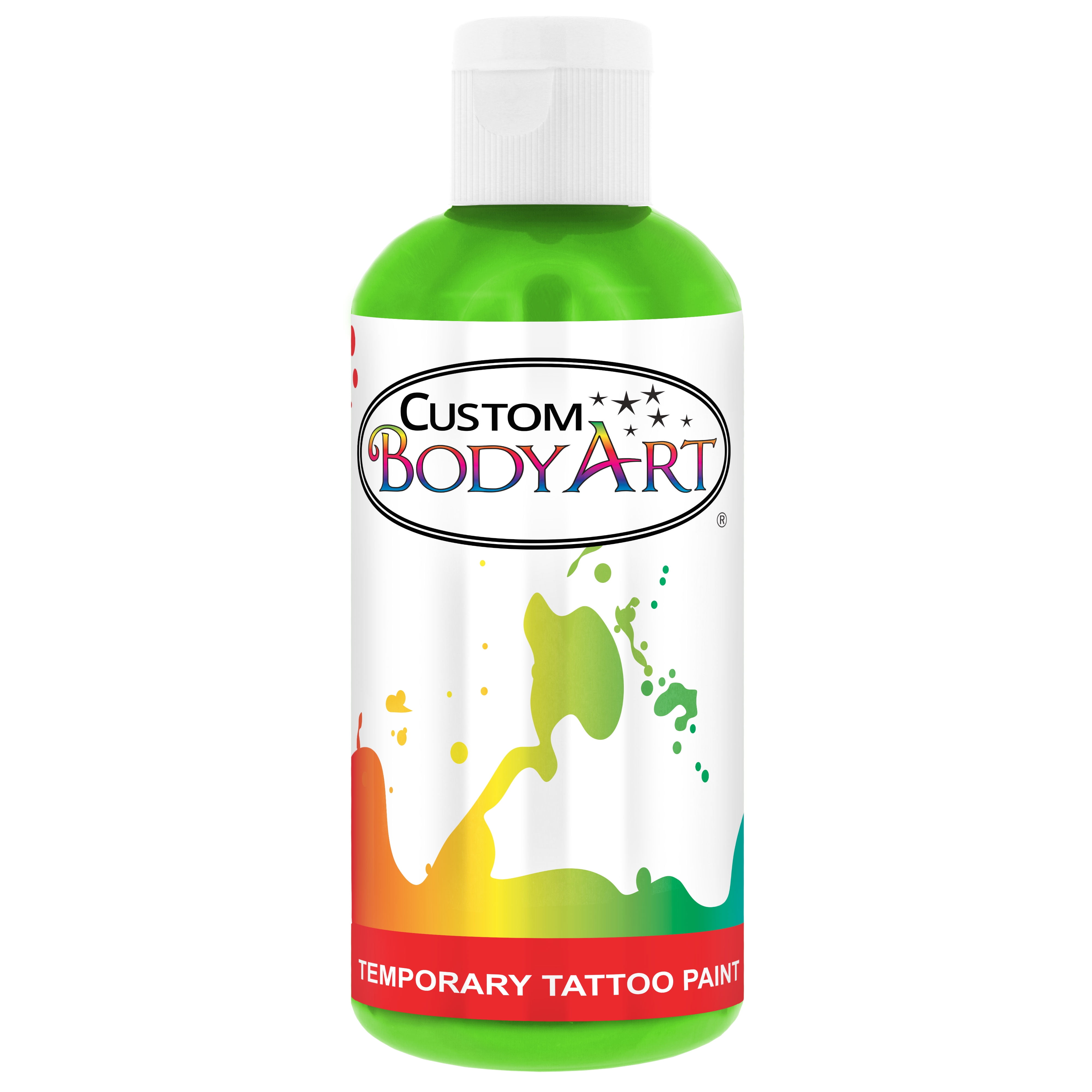 8 z LIME GREEN Body Art TEMPORARY TATTOO AIRBRUSH PAINT