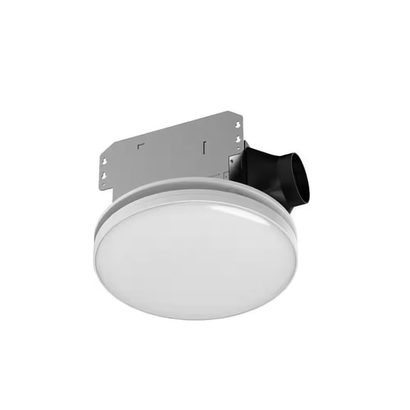 80 /110 CFM Ceiling/Wall Mount Roomside Installation Round Bathroom Exhaust Fan with LED,Night Light and Humidity Sensor