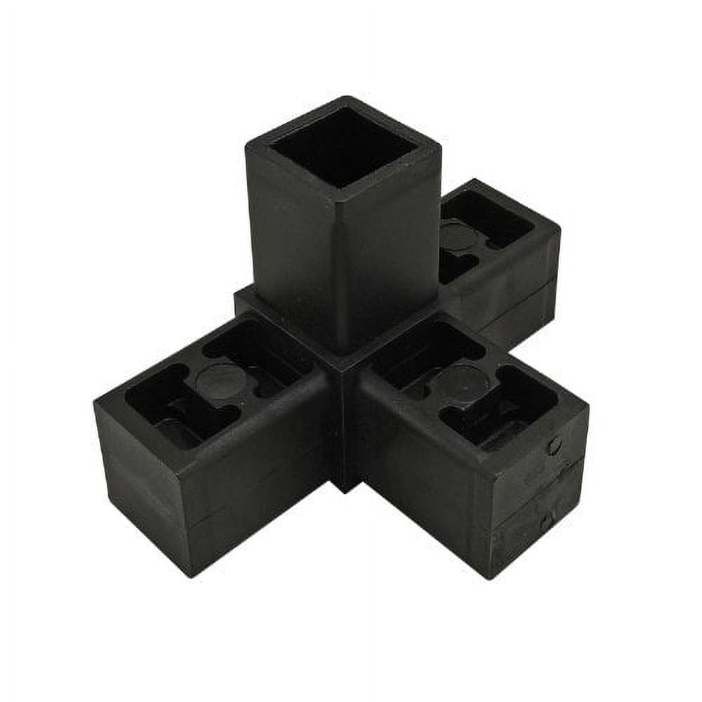 Quick Frame Connector 80/20 Inc., 9270, Quick Frame 4 Way Corner Connector, Black Nylon (5 ...