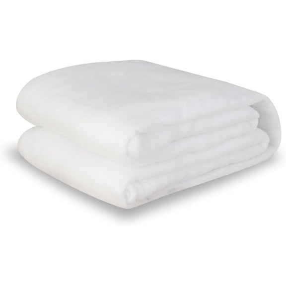 80/20 Quilt Batting King Size 120" x 120" – Cotton Polyester Batting for Quilting, 100 GSM Soft Low Loft Cotton Blend for Quilts, Thin Lightweight Quilt Batting for Sewing & Craft Projects