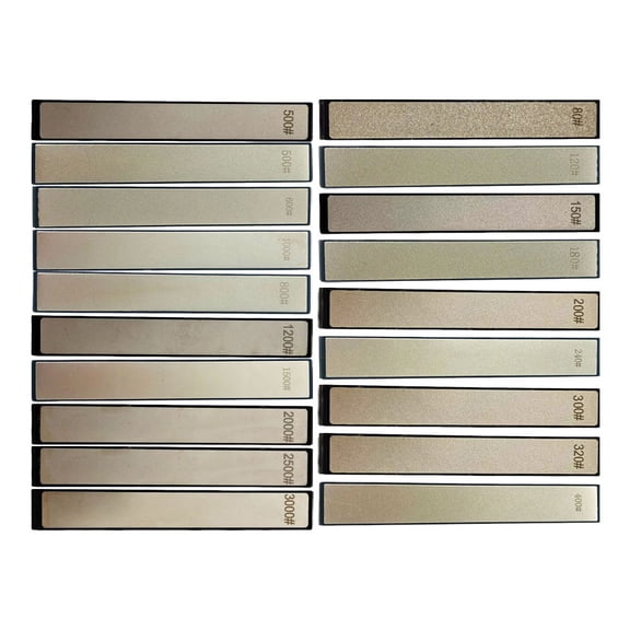 80~3000Grit Emery Whetstone Strip Household Angle Blade Sharpener Diamond Sharpening Stone Strip Polishing Grinding Tool 2500 Grit Fangkenuo