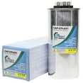thumbnail image 1 of 80 / 5 MFD 370 Volt Dual Round Run Capacitor Replacement for Rheem / Ruud 43-23204-29 - CAP-27L651, UpStart Components Brand, 1 of 3