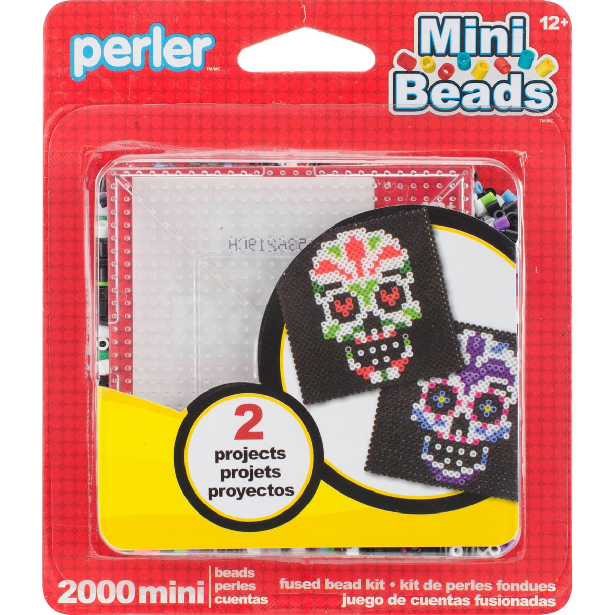 80-53010 PERLER FUSED MINI BEAD KIT 2000PC SUGAR SKULLS