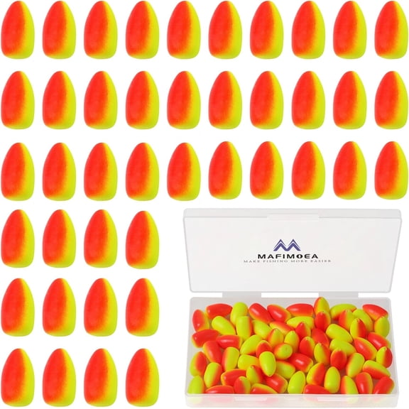 80/60/45 PCS Bullet Fishing Foam Floats Snell Float Surf Pompano Rigs Float for Spinner Rig Making Fly Fishing Strike Indicators for Trout Catfish Walleye